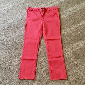 AEO Red Skinny Chino Pants